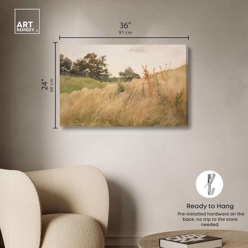 Cogon Grass Breeze I Canvas by Art Remedy, Gallery Wrapped