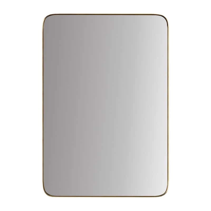 Highland Gold Rounded Corner Vanity Mirror - 24" x 36"