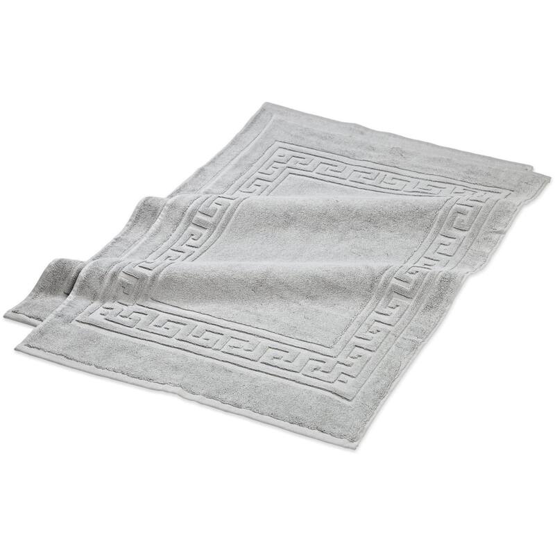Superior Plush & Absorbent 900 GSM Cotton Bath Mat - (Set of 2) - Silver