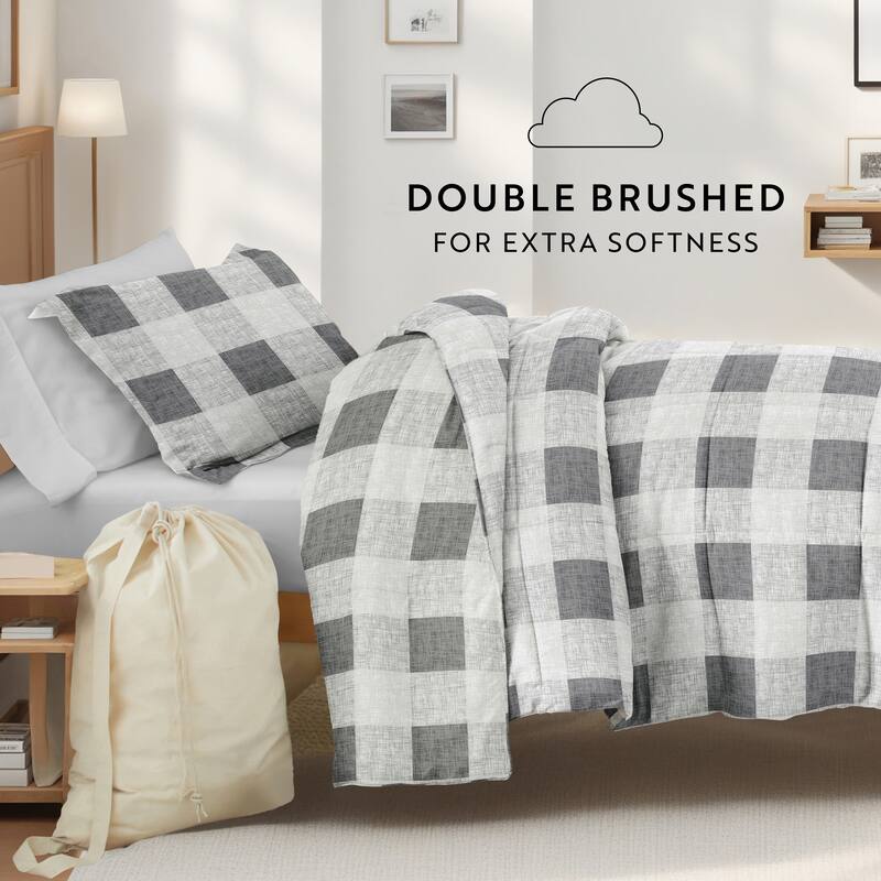 8pc Twin XL Pattern Dorm Bedding Bundle