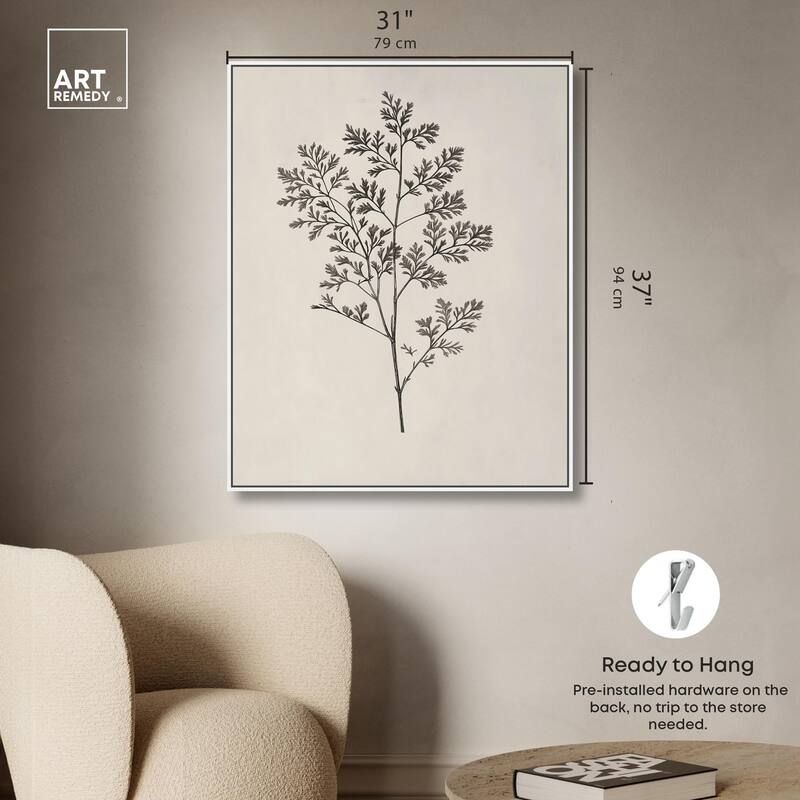 Aniseed Anatomy II Canvas Delicate Floral by Art Remedy