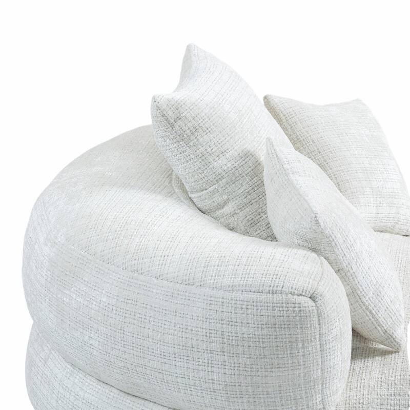 Durable Lazy Sofa Comfort Lounger, High Back Bean Bag Couch with 3 Pillows