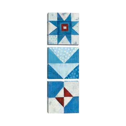 iCanvas "Modern Americana Panel II" by Melissa Averinos 3-Piece Canvas Wall Art Set