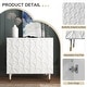 preview thumbnail 5 of 15, Clihome 2 Door Sideboard Glossy Locker Media Storage Accent Cabinet