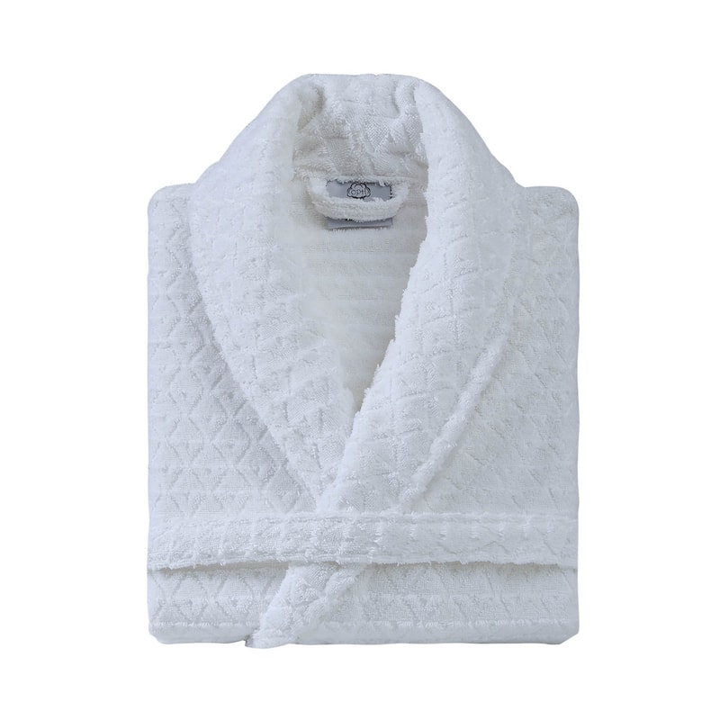Ozan Premium Home Azure Bathrobes Collection 100% Turkish Cotton Unisex Terry Cloth Bathrobe