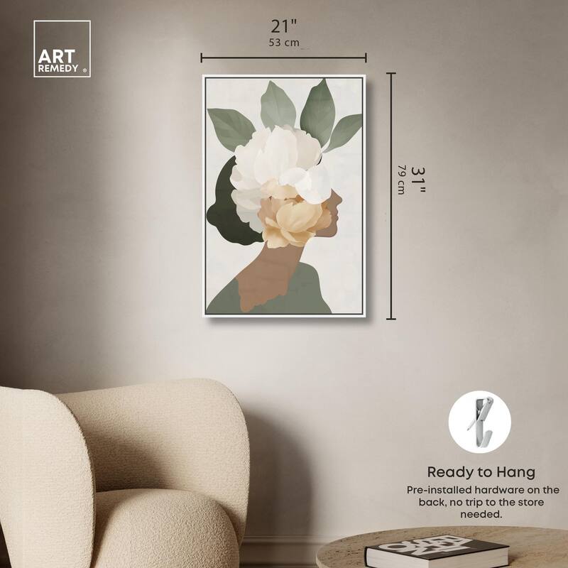 Floral Headpiece II Canvas by Art Remedy