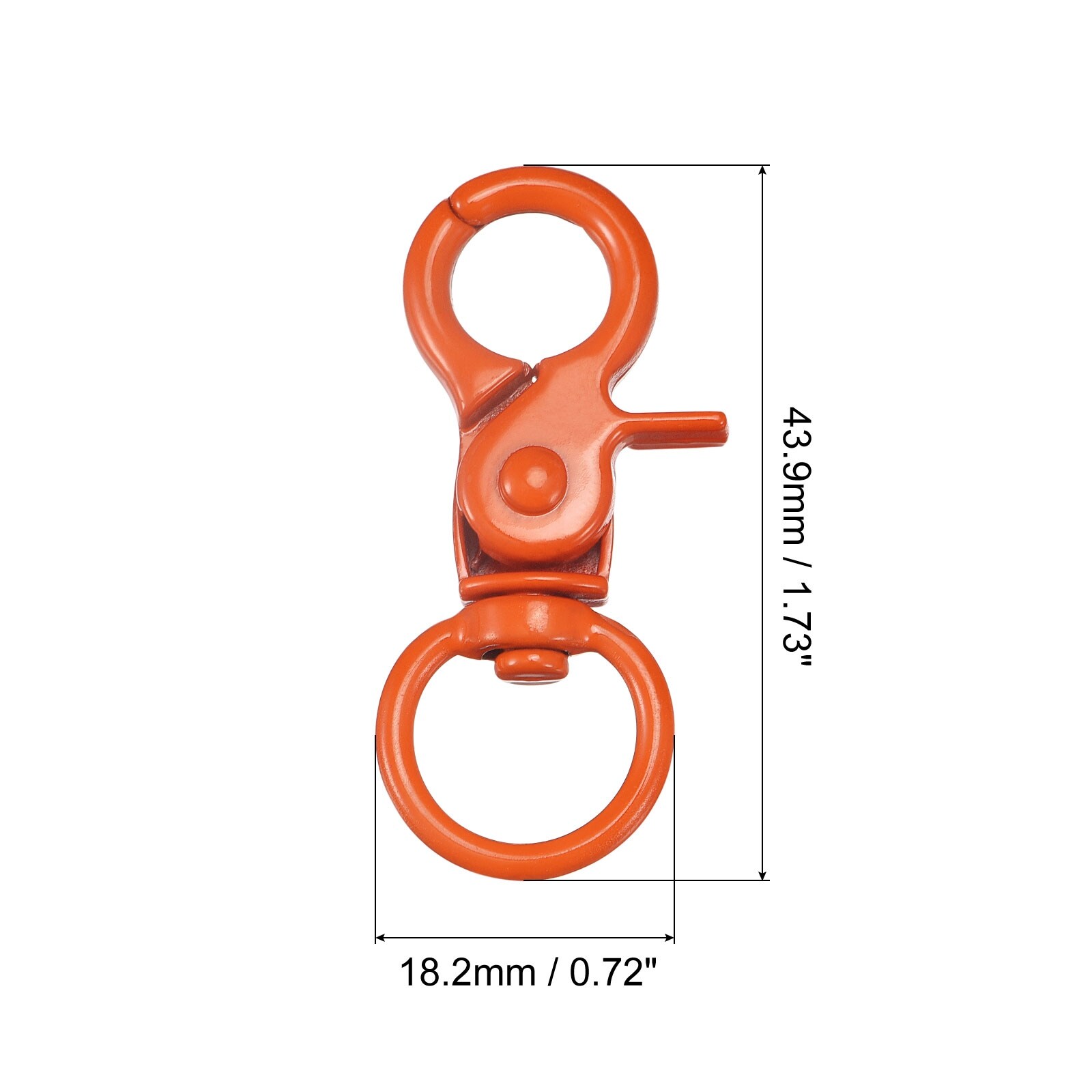 4x Swivel Lobster Claw Clasp Keychain Hooks Lanyard for Keys