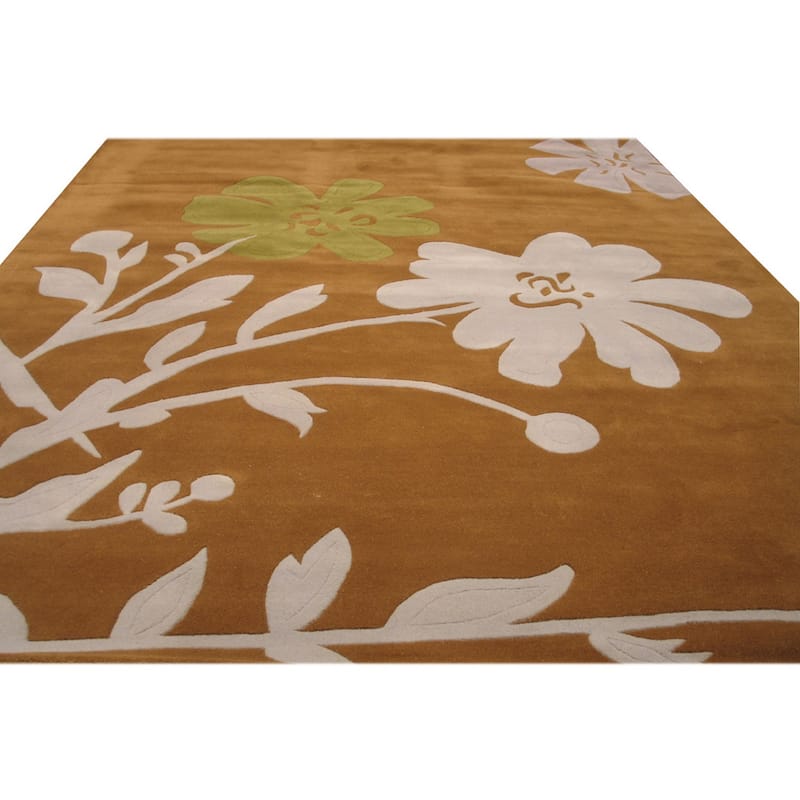Hand-Tufted Wool Francine Rug, Elegant Brown Area Rug for Living Room, Bedroom, Office, Home Décor, Stylish - 8' x 10'