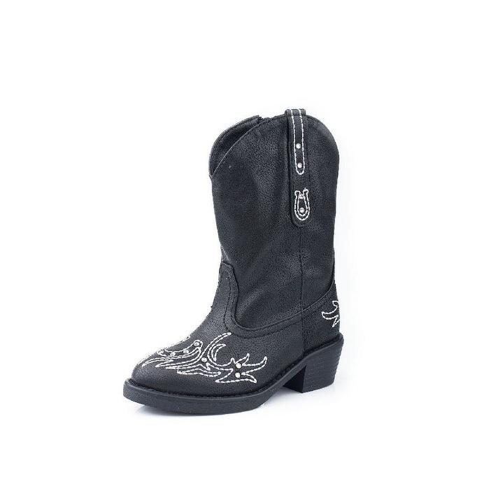 infants black boots