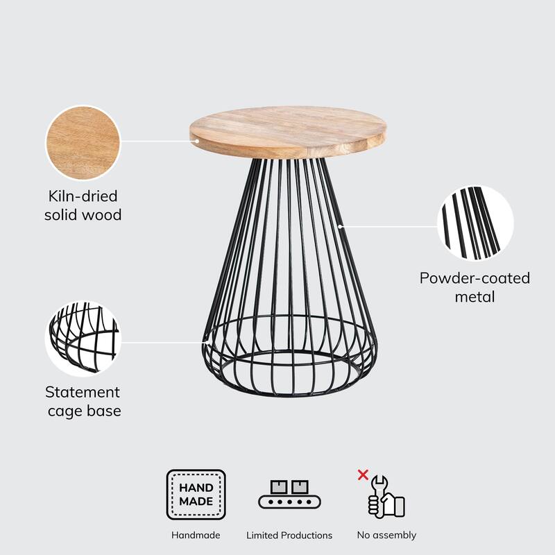 MH London Melody End Table - 20" x 16" x 16"