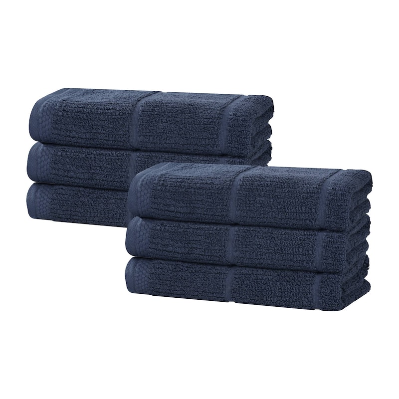 Superior Milo Smart Twist Viscose Cotton Blend Hand Towels, Set of 6