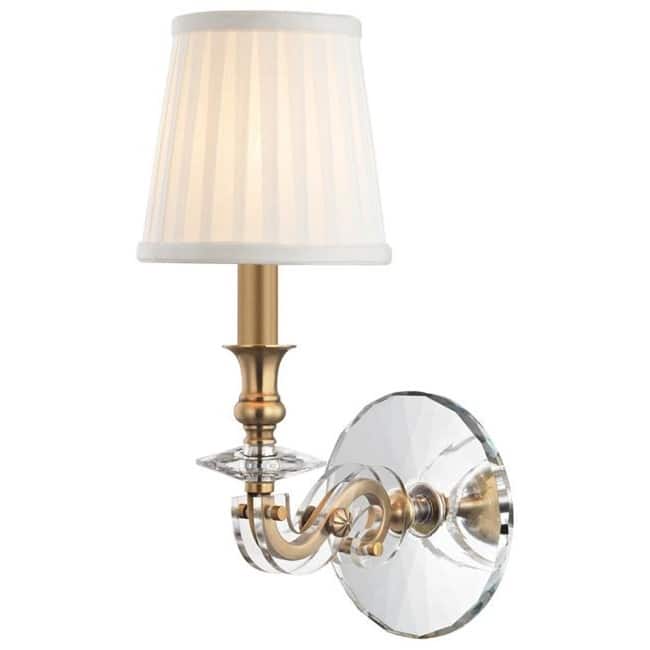 Hudson Valley Lighting Lapeer Single Light 14" Tall Wall Sconce - Aged Brass