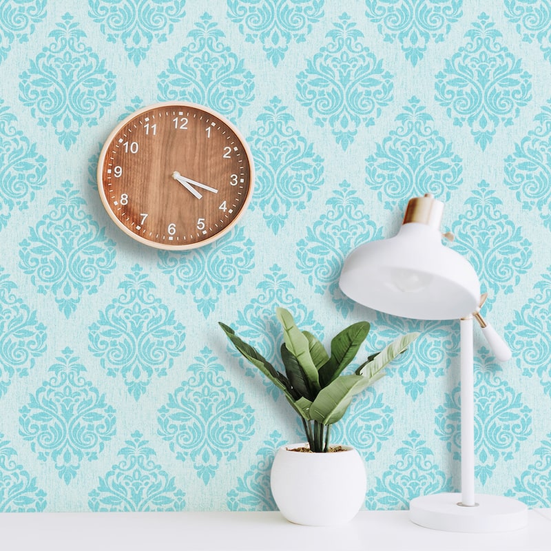 SUSSEXHOME Removable Wallpaper-Waterproof, Strippable, Light Resistance & Cleanable Wall Paper Roll-Wallpaper-Ottoman