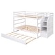 preview thumbnail 3 of 34, Full Over Full Bunk Bed with Twin Trundle, Storage Stairs, and Enhanced Safety Design