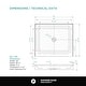 preview thumbnail 18 of 35, Fine Fixtures Single Threshold Acrylic Shower Base - Non-Slip Textured Surface Shower Floor Pan