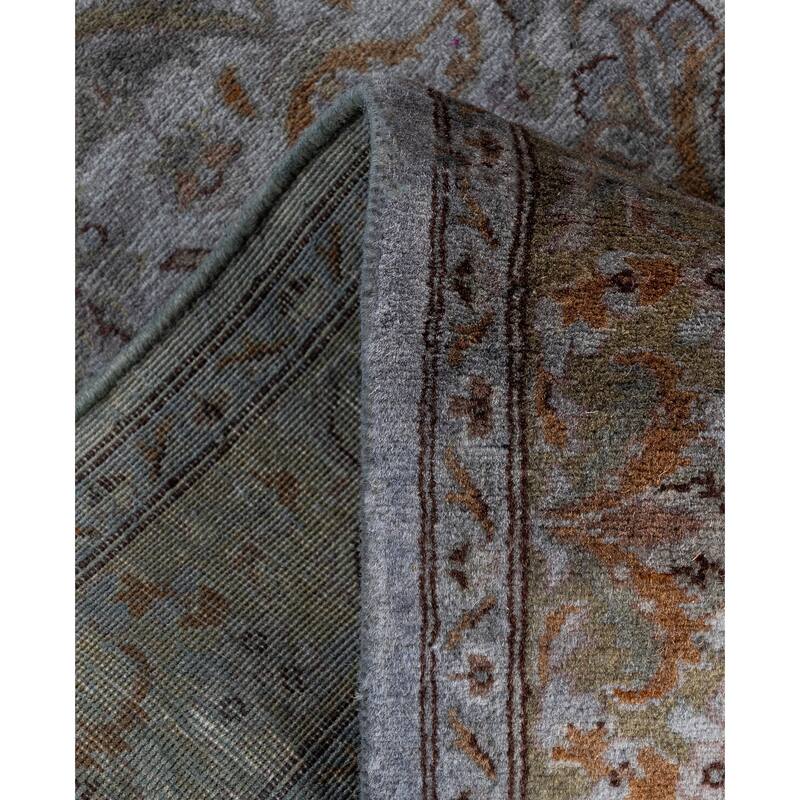 Overdyed One-of-a-Kind Hand-Knotted Area Rug - Gray - 2' 7" x 10' 5"