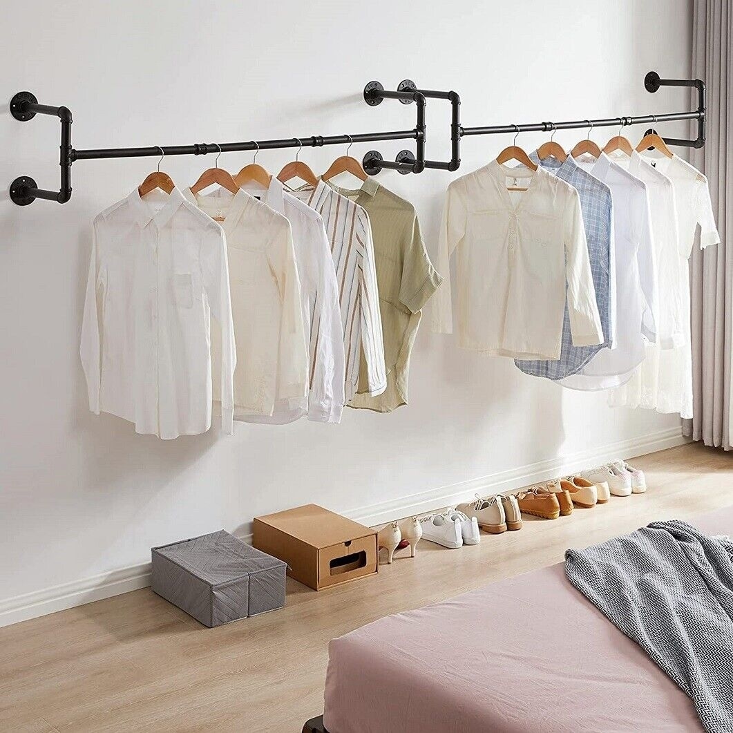 Clothing rod for best sale wall