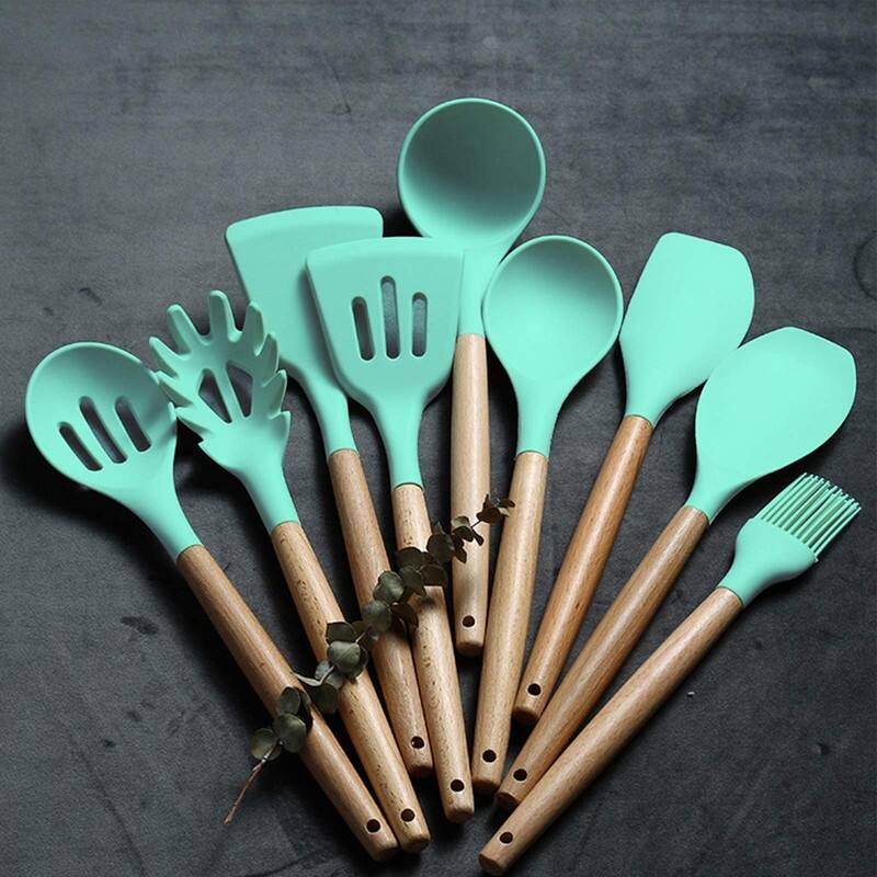 Kitchen Cooking Utensils Set, 33 pcs Non-Stick Utensils Spatula Set with Holder