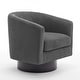 preview thumbnail 102 of 122, UIXE 360° Swivel Barrel Accent Chair Armchair For Living Room