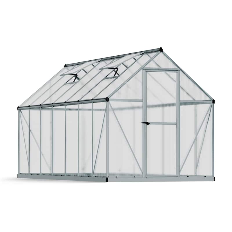 Mythos 6 ft. Silver/Multiwall DIY Greenhouse Kit