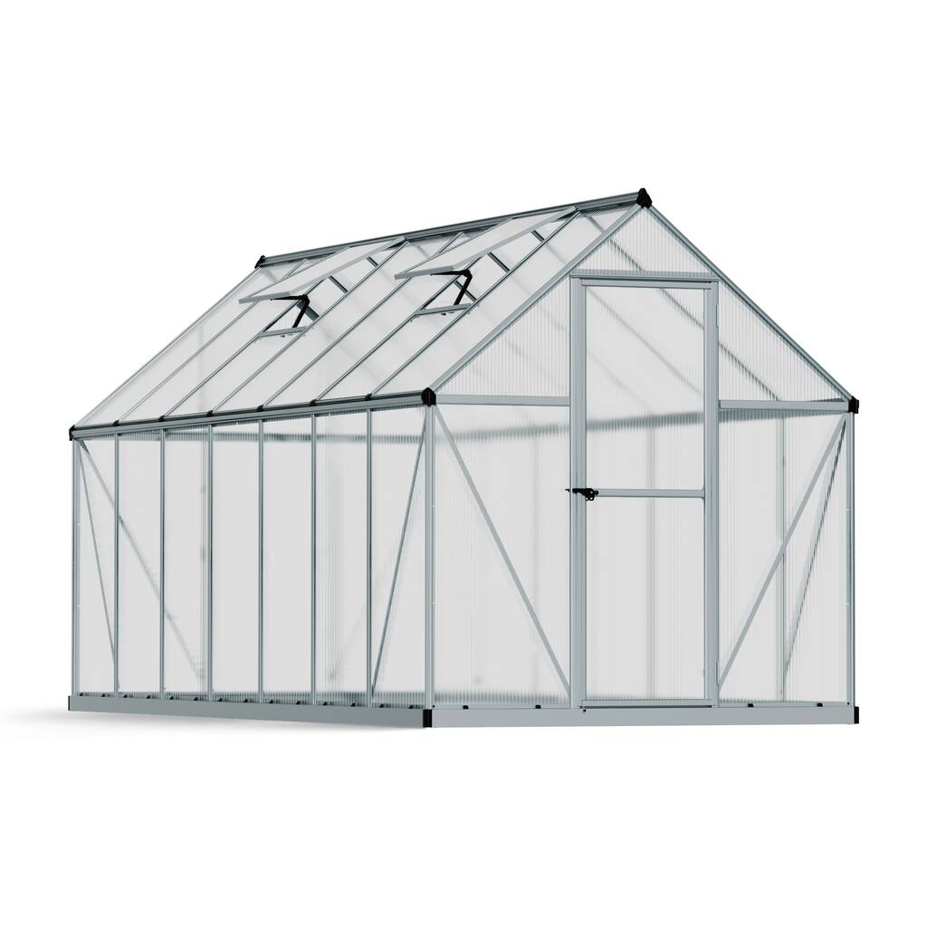 Mythos 6 ft. Silver/Multiwall DIY Greenhouse Kit