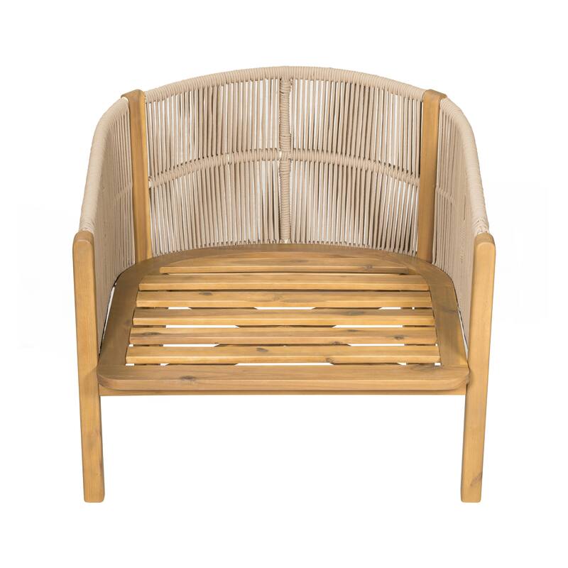 Outdoor Wood Club Chair Set of 2
