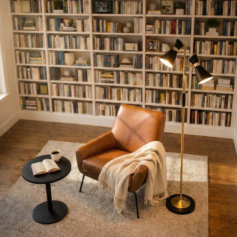 Modin Double Spot Adjustable Floor Lamp