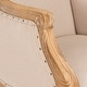 preview thumbnail 8 of 10, SAFAVIEH Dining Old World Arles Beige/ Antiqued Oak Finish Nailhead Arm Chair