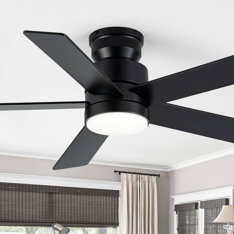 42" Reversible 5-Blade Integrated LED Ceiling Fan with Light and Remote - Remote