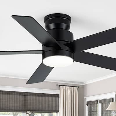 42" Reversible 5-Blade Integrated LED Ceiling Fan with Light and Remote