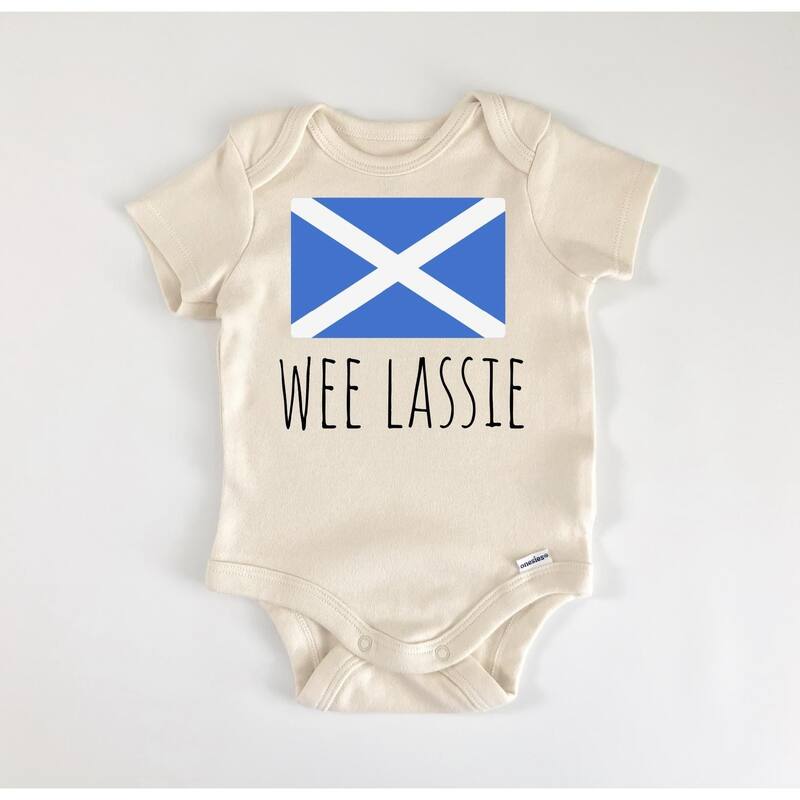 Scotland Scottish - Baby Boy Girl Clothes Infant Bodysuit Funny Cute Newborn - Natural - 0-3M