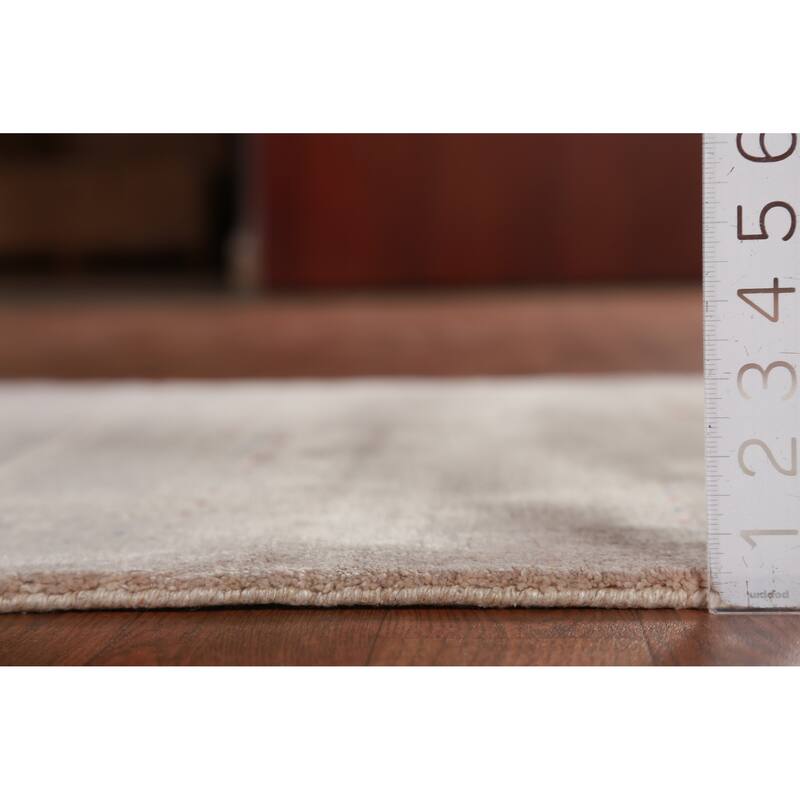 Hand Knotted Oriental 100% Wool Carpet Tribal Animal Pictorial Beige & Ivories Gabbeh Area Rug - 5' 0'' X 3' 0''