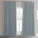 Exclusive Fabrics Faux Linen Extra Wide Room Darkening Curtain Panel - 100 X 84 - Heather Grey
