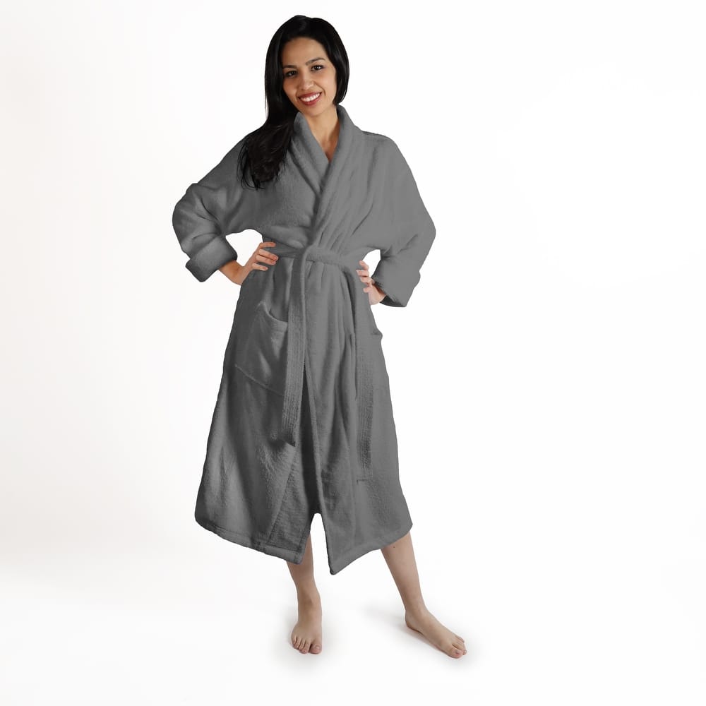 Superior Women's Turkish Cotton Ultra-Soft Absorbent Long Bathrobe