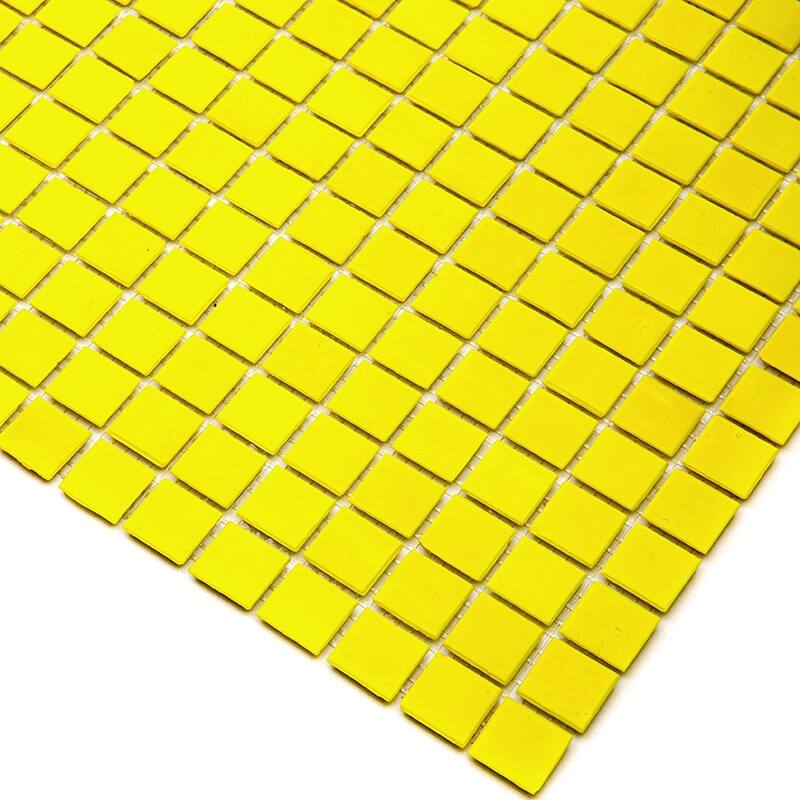 Apollo tile 12" x 12" Dune Glossy Yellow Glass Tile (20 sq ft/case) - 20 Pack