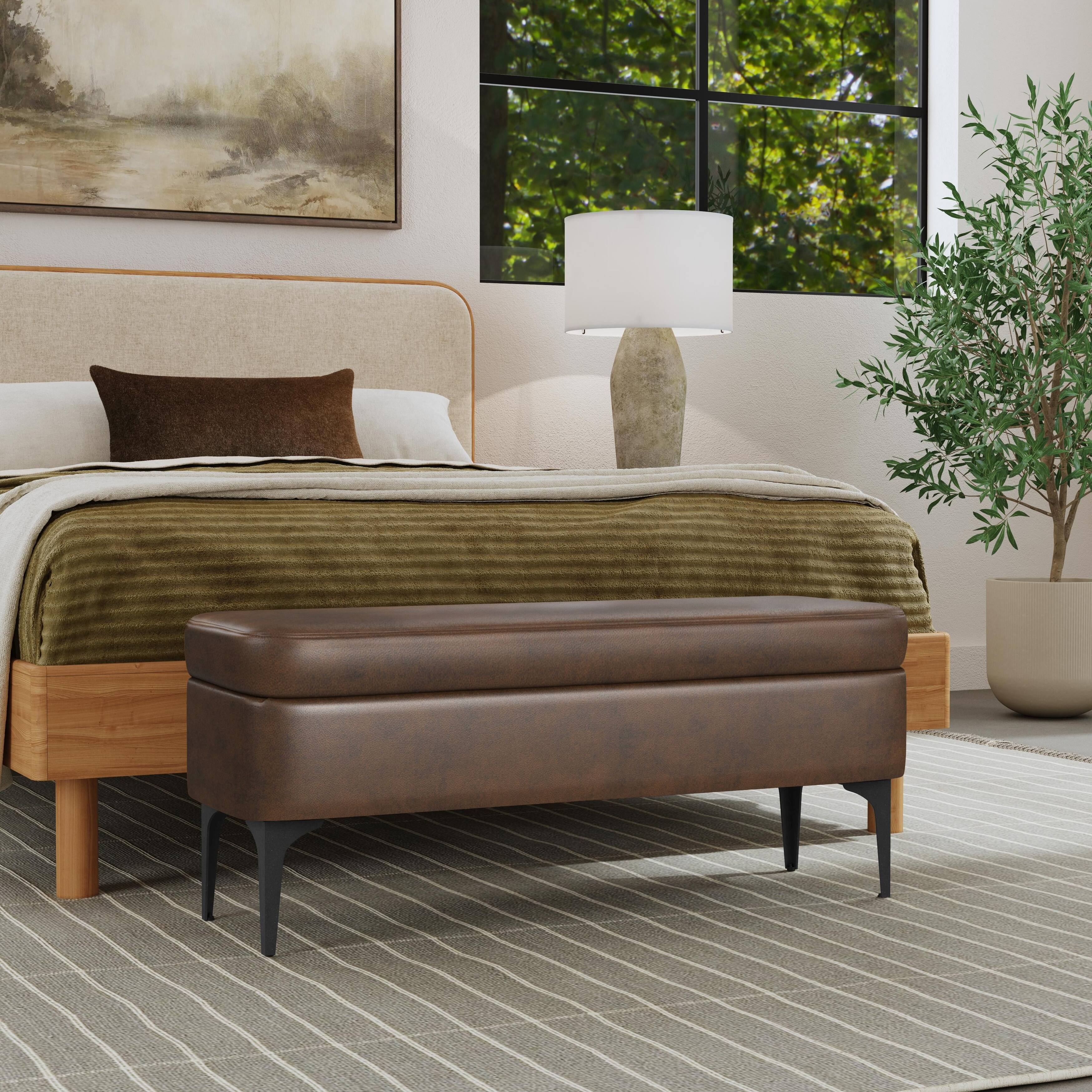 Option Brown Faux Leather