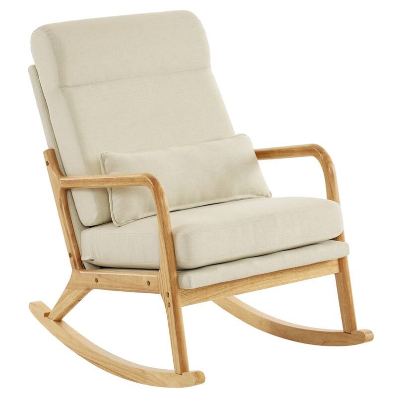 39.37'' W High-Back Dual-Use Upholstered Rocking Chair/Accent Chair