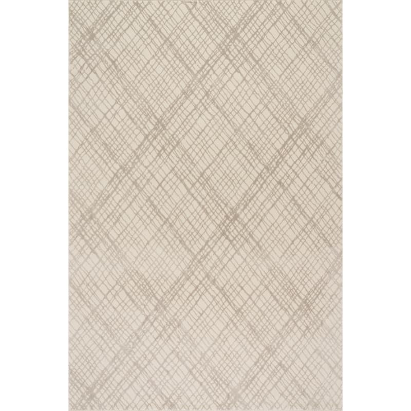 Nuloom Amireth Textured Checkered Area Rug - 4' x 6' - Cream - Rectangle