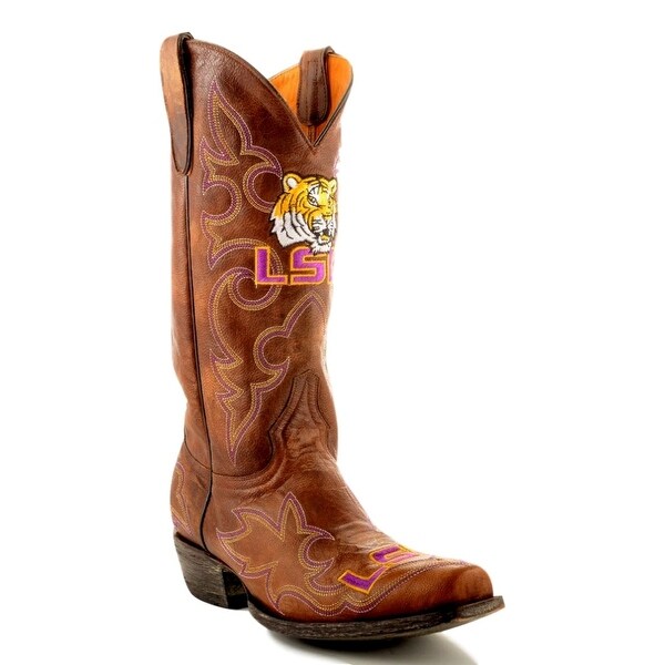 Gameday Boots Mens College Louisiana State Tigers Brass LSU-M003-1