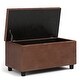 preview thumbnail 67 of 128, WYNDENHALL Essex 34-in. Wide Rectangular Storage Ottoman
