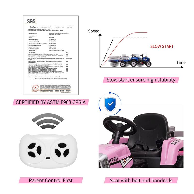12V Kids Electric Tractor