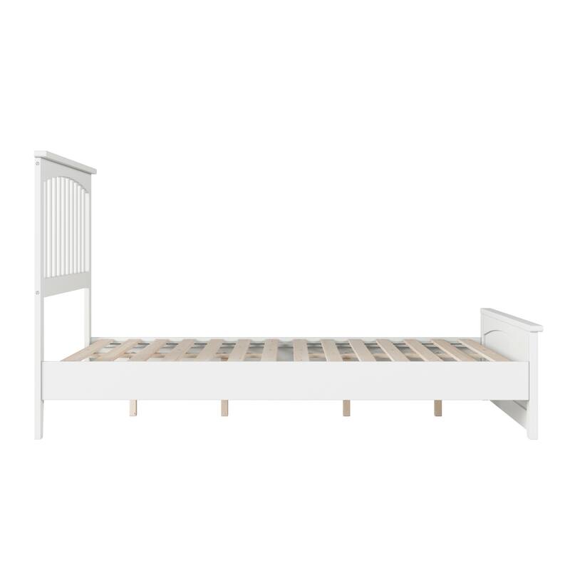 Becket Solid Wood Low Profile Platform Bed with Matching Footboard