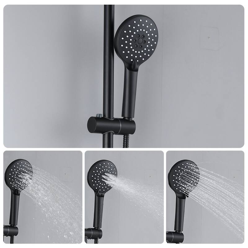 CLihome Shower faucet Set Matte Black Two Function