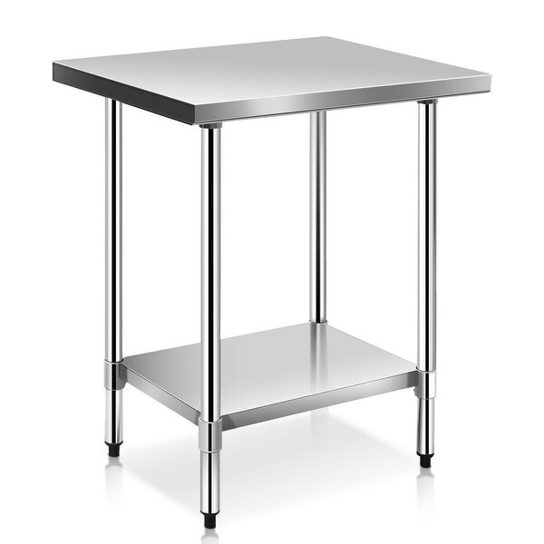Costway 24'' x 30'' Stainless Steel Work Prep Table ...