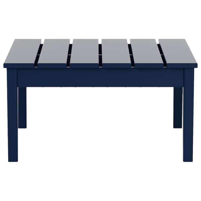 Polytrends Shoreside HDPE Eco-Friendly All Weather Square Modern 32" Conversation Table
