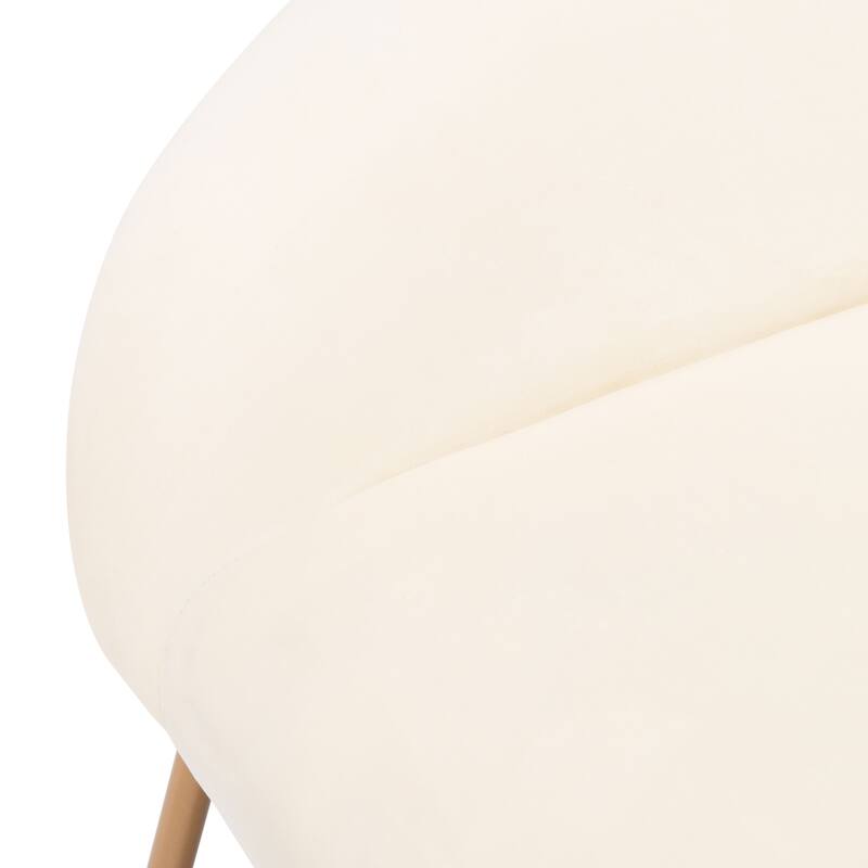 SAFAVIEH Mandi Glam Velvet Accent Chair 32.3" W x 29.5" L x 30" H