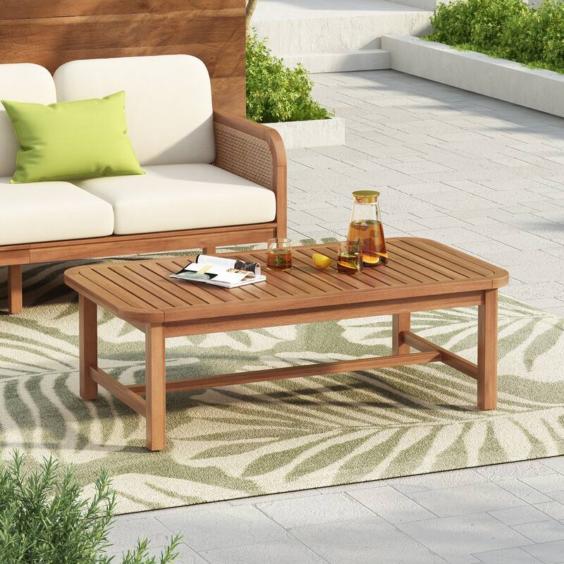 Christopher Knight Home - 47.24''Outdoor Patio Acacia Wood Coffee Table - Teak