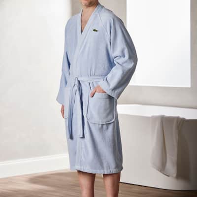 Lacoste 100% Cotton Classic Pique Bath Robe