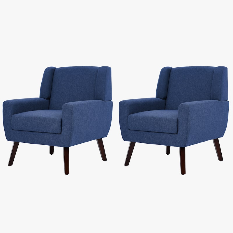 Modern Armchair Upholstered Accent Chair Set of 2