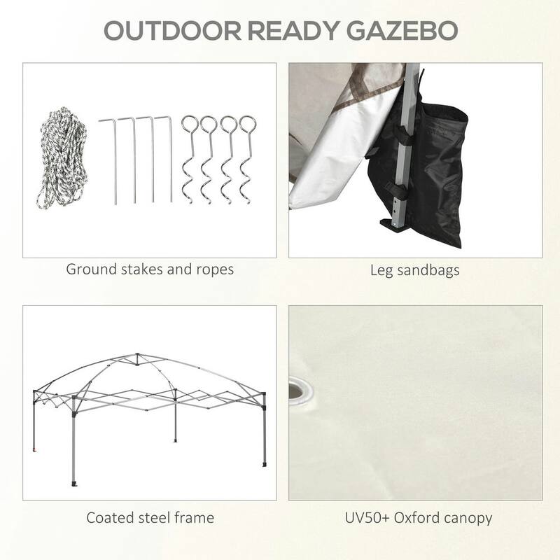 10x10 Pop Up Canopy Tent with Netting, Adjustable Height, Easy Setup